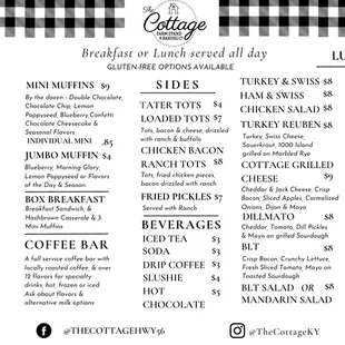 Breakfast or Lunch served all day