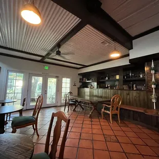 The back room looking to the back patio area