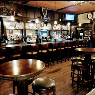 The view from the tables up to the pub