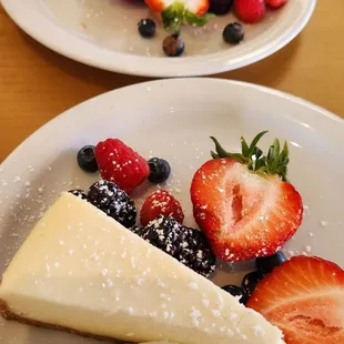 Tiramisu and lemon ricotta cheesecake for our birthdays!