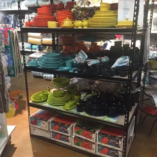 Sturdy Fiestaware made in the USA.