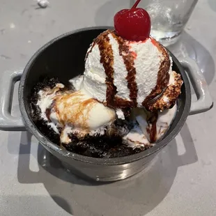 Warm Brownie Sundae