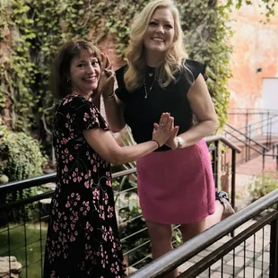 Outside wedding venue