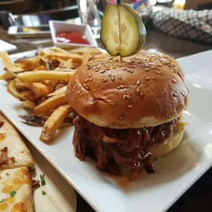 Cider braised pulled pork