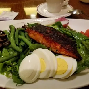 Blackened Salmon Nicoise Salad