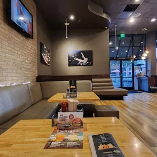 View from the booth looking toward Wilshire Blvd.