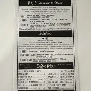 The Counter menu