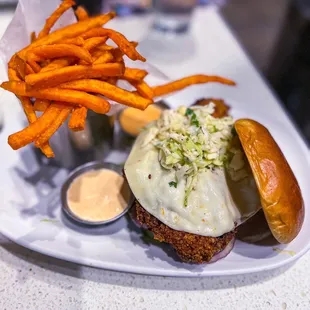 Southern Fried Chicken Build Your Own + Sweet Potato Fries