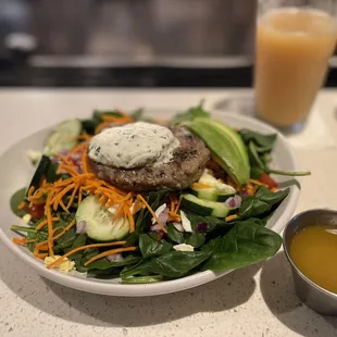 Create your own burger bowl