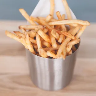 a cup of french fries