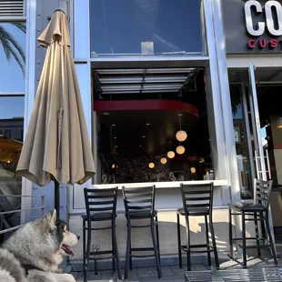Patio seating area