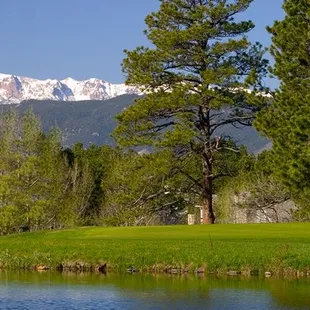 Pikes Peak from the Course