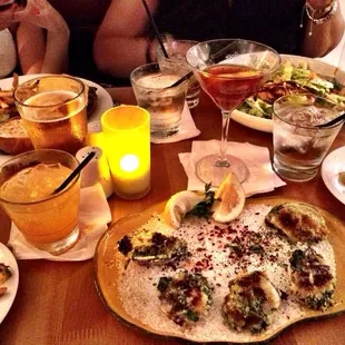 Delicious Food / Drinks with good friends at Monument Hill Country Club!