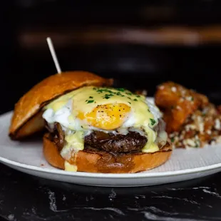 Breakfast Burger at Weekend Brunch