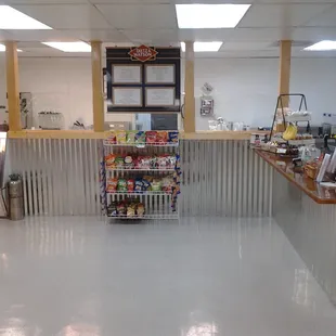 the inside of a store