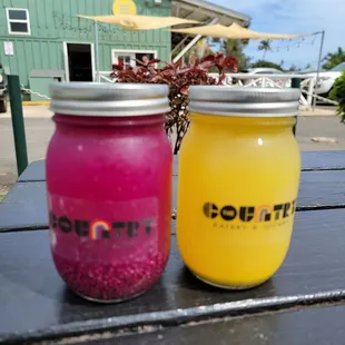 Pataya chia ( left ) &amp; apple ginger