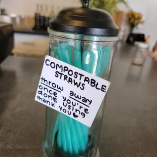 Compostable straws