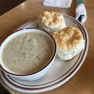 1/2 Biscuits & Gravy