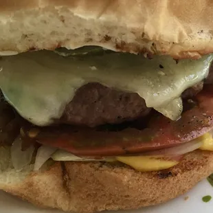 Delicious burger we grilled with their ground chuck.