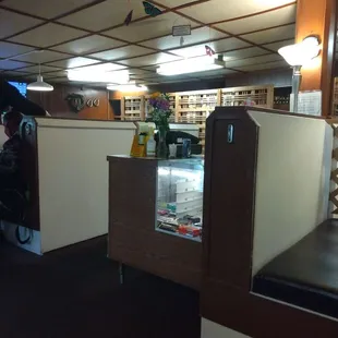 the interior of the restaurant