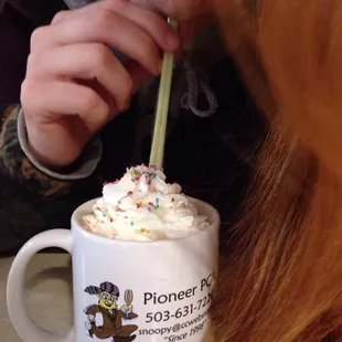 White chocolate carmel  yummmmmm