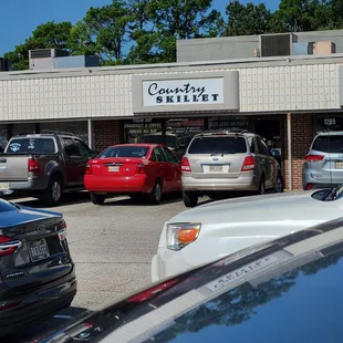 cars parked in a parking lot
