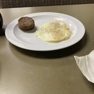 Eggs and sausage