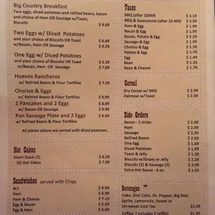 Menu (pg 4 of 4)