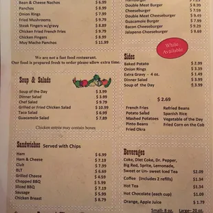 Menu (pg 2 of 4)