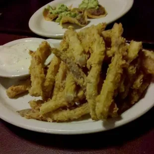 chicken fried french fries and panchos