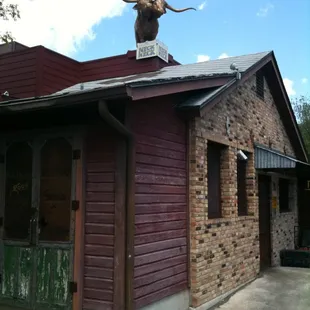 outside
