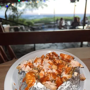 BBQ Stuffed Baked Potato with turkey