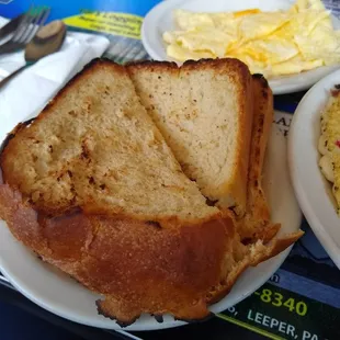 In house homemade bread, YUM.