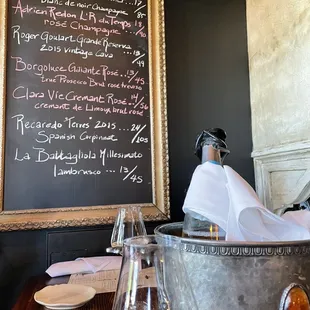 Menu : Bottle of Cremant