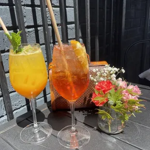 Cocktails on the patio