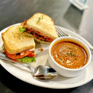 BLT and Tomato Basil Soup
