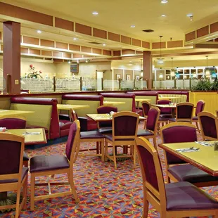 the interior of the restaurant