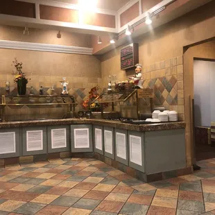 World Famous Salad Bar and Keno board.