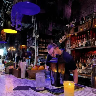 View from the bar