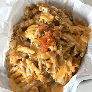 Capitol Offense Chicken Queso Fries