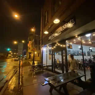 a rainy night