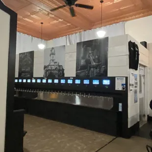 the interior of the building
