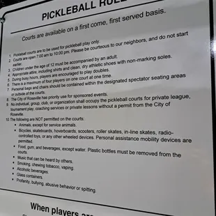 Pickleball Rules