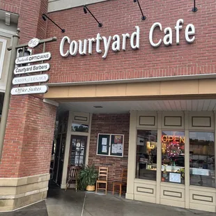 The front of the restaurant