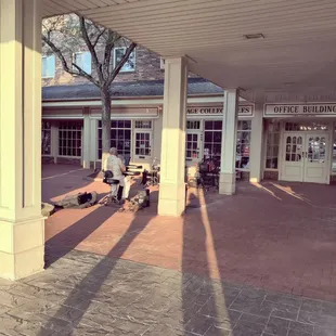 Live music 20 yards away.
