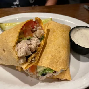 Chicken club wrap