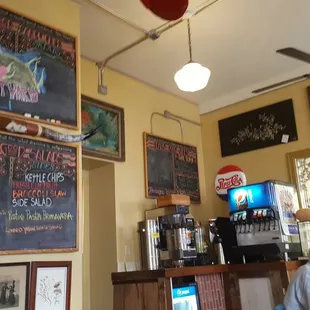 The main eating area at lunch.