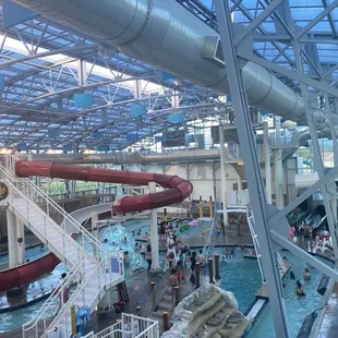 Lazy river and pools