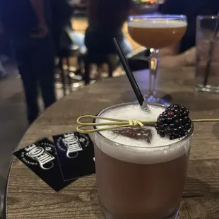 Blackberry Whiskey Sour