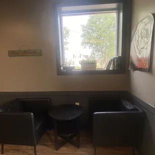 two chairs and a table